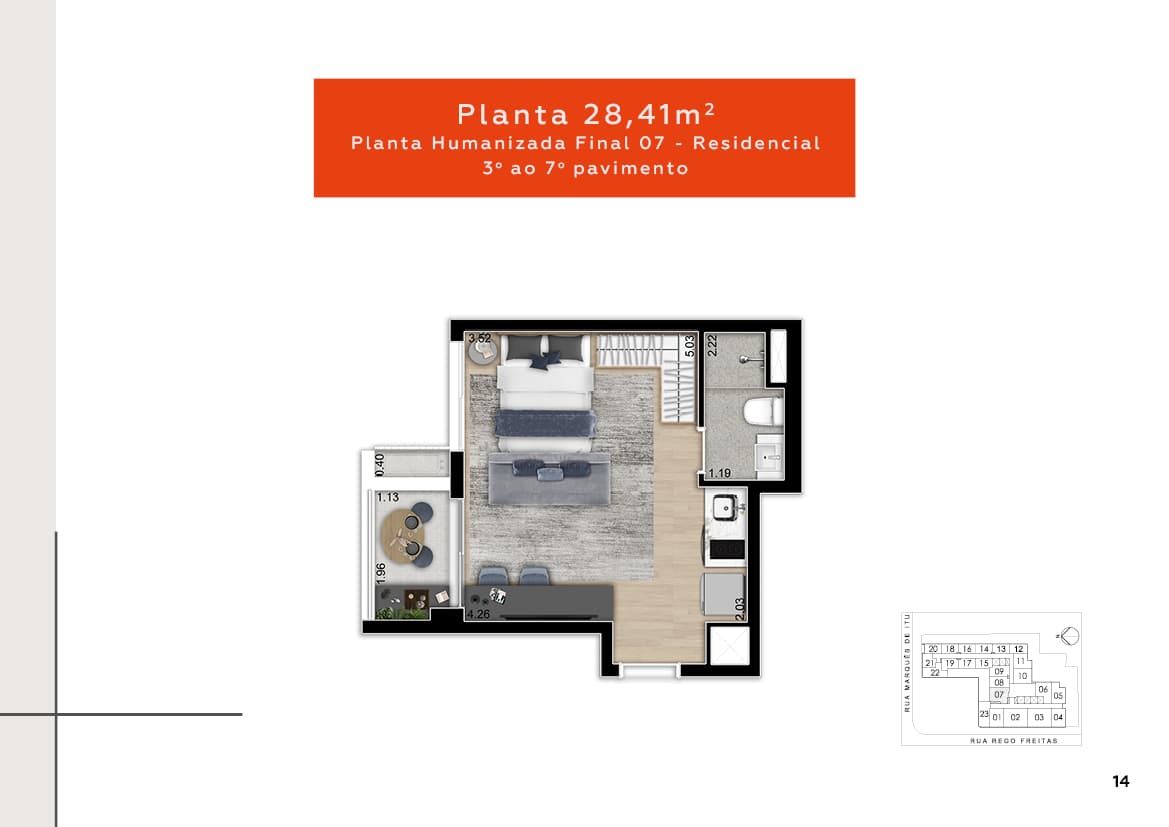 Planta 28,41m²