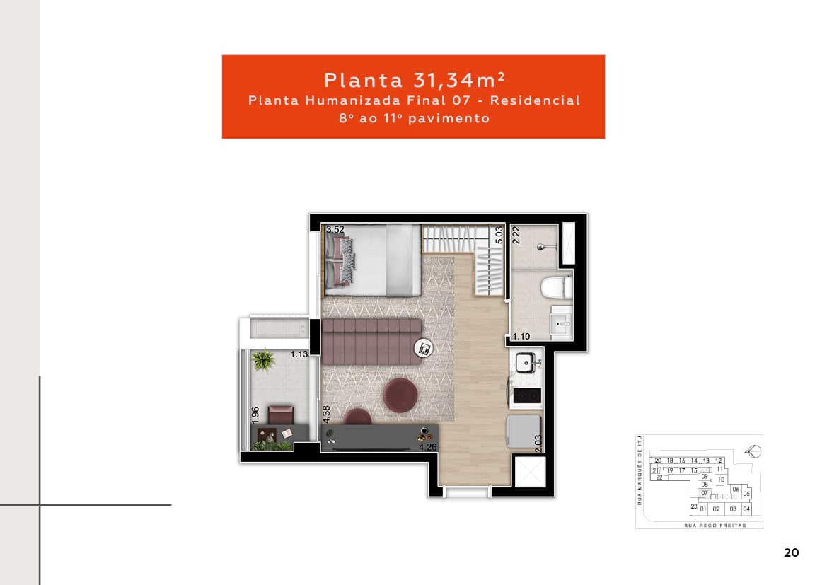 Planta 31,34m²