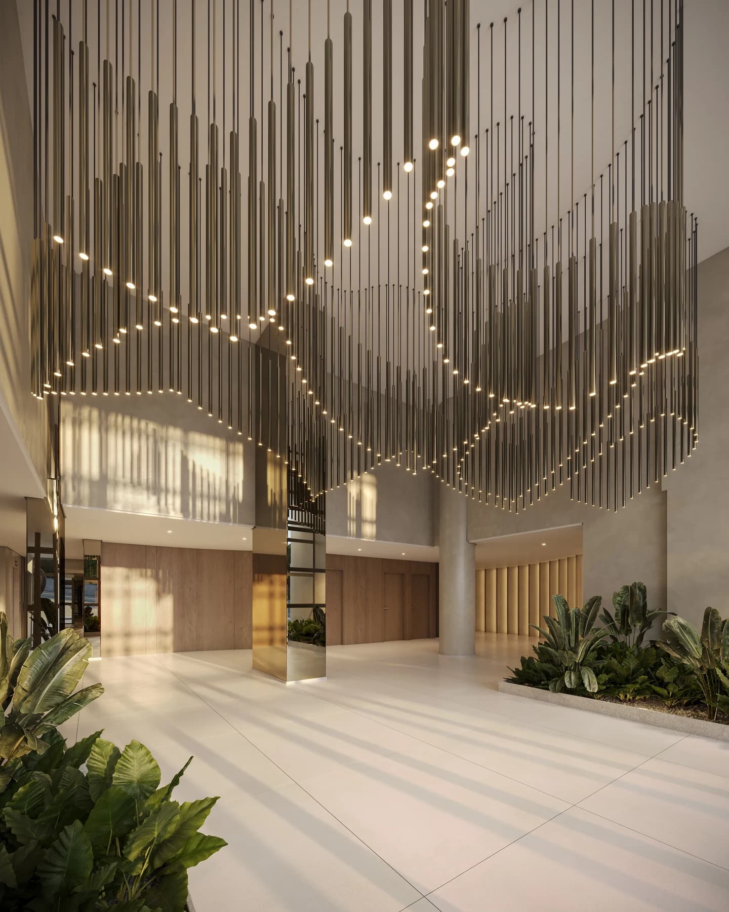 Hall de entrada - Perspectiva Ilustrada Infinity